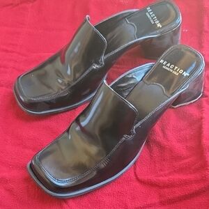 Kenneth Cole Shiny Black Slip-On Loafers